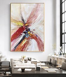 abordables -Peinture à l'huile faite à la main sur toile, décoration murale abstraite moderne pour la décoration intérieure, peinture roulée sans cadre, non tendue