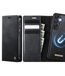 halpa -puhelin Etui Käyttötarkoitus Samsung Galaxy A55 5G A52 A13 Läppäkotelo Irroitettava Magneetti Tukijalka TPU PU-nahka