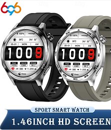 ieftine -ceas inteligent 1,46 inch ceas inteligent fitness ceas de alergare bluetooth pedometru reamintire apel tracker de activitate compatibil cu android ios bărbați standby îndelungat control media