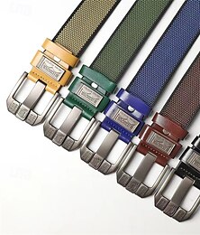 olcso -Férfi Öv Deréköv Fekete Sötétkék Nylon mag Ötvözet Tartós Állítható Sima Szabadtéri Napi