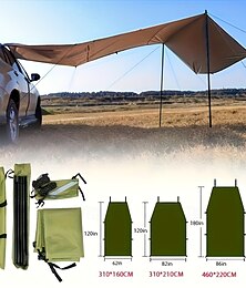 billige -Et sett med utendørs campingtelt med sideskjermer egnet for SUV-er, tilgjengelig i fire farger med UV-beskyttelsesfunksjon, perfekt som julegaver
