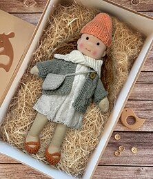 abordables -Poupée Waldorf faite à la main, bébé fille avec ensembles de vêtements - poupée en peluche douce de 11,8 pouces pour les tout-petits, cadeau de Noël idéal pour les enfants