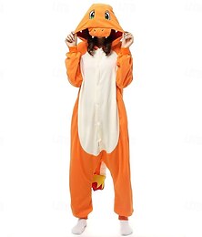 abordables -Pyjama Kigurumi Costume élégant Costume grenouillère Animal Dinosaure Dessin Animé Chaud Déguisement drôle Confortable Adulte Unisexe Hommes et Femmes Noël Halloween Carnaval Soirée Performance