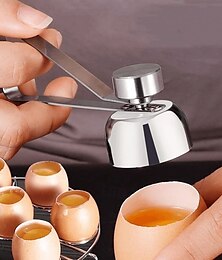 economico -Apriscatole in acciaio inox, utensile in acciaio 304 per aprire le uova alla coque, uova centenarie e uova di riso glutinoso, facile da usare per la cucina di casa