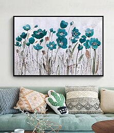billiga -mintura handgjorda blommor oljemålningar på duk väggkonst dekoration modern abstrakt bild för heminredning rullad ramlös ouppspänd målning