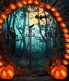 billige -LED Halloween-dekorasjon Lyslenker 1,5/3 m 10/20 LEDs Nellikblomster Hjem Hage Balkong Feriefestdekorasjon