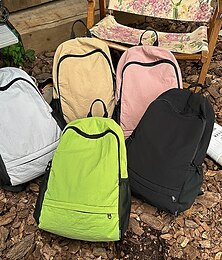 economico -zaino leggero da esterno verde – zaino in nylon resistente all'acqua con tasche in rete per escursionismo, campeggio e viaggi