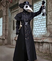 Недорогие -Доктор чумы День всех святых Косплэй Kостюмы Средневековый отпуск платье Взрослые Муж. Жен. Вторник на масляной неделе фестиваль Легкие костюмы на Хэллоуин Одеваемся