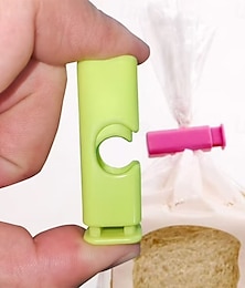 economico -10 pezzi di clip sigillanti per alimenti freschi, sigillanti multiuso per sacchetti di plastica per snack, pane, polvere, clip per la conservazione di alimenti a prova di umidità e ermetici