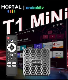 economico -Mortal TV Box T1Mini Android 14, Chromecast TV, Rockchip 3518, Multi-Core 4K, Wi-Fi 6, Bluetooth 5.0, 16 GB, USB 3.0, Set-Top Box per videogiochi