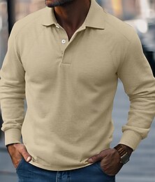 economico -Per uomo Maglia Felpa con cappuccio abbottonata Nero Bianco Verde Cachi Grigio Bavero Semplice Patchwork Sport & Outdoor Casuale Quotidiano Streetwear Cool Designer Primavera & Autunno Abbigliamento