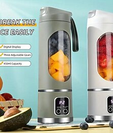 economico -Estrattore di succo per ghiaccio tritato domestico, spremiagrumi portatile ricaricabile tramite USB, tazza da passeggio per esterni, 12 coltelli