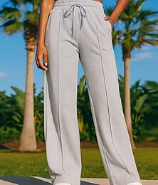 voordelige -Dames Joggingbroeken Rechte broek Joggingbroek Zak Trekkoord Hoge taille Kleding Onderlichaam Sportkleding Sportschool Training Herfst Vochtregelerend Ademend Sportschooltraining Voor buiten Hardlopen