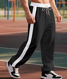 economico -Per uomo Pantaloni da tuta Joggers Pantaloni Pantaloni casual Pantaloni da corsa Striscia laterale Elastico in vita Coulisse Semplice Comodità Lunghezza intera All'aperto Casuale Quotidiano Vacanza