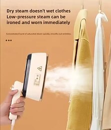 お買い得  -ウェット＆ドライの小型スプレースチームアイロン、ポータブルミニポータブルアイロンマシン