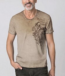 preiswerte -Bayerisch München Deutsch T-Shirt Ärmel T-Shirt Lederhosen T-Shirt Match Hirsch Grafik für Herren Erwachsene 3D-Druck  für Karneval Oktoberfestbier Party