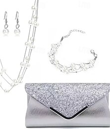 economico -Set di gioielli da sposa 1 Lega 1 Collana Orecchini Collana Per donna Lusso Carino Gioia Parure di gioielli Per Abbigliamento da sera