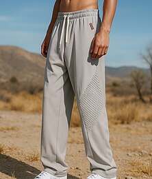 お買い得  -男性用 ランニングパンツ スポーツパンツ ジョガースウェットパンツ ポケット ドローストリング ボトムズ アスレイジャー ジム用 いい結果 ライトウェイト 吸汗性 高通気性 釣り ハイキング ランニング ルーズフィット スポーツウェア アクティブウェア ソリッド ブラック ダークグレイ ライトグレー