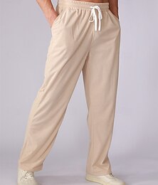economico -Per uomo Pantaloni da tuta Pantaloni in velluto a coste Pantaloni Pantaloni della tuta a gamba dritta Tasca Elastico in vita Coulisse Semplice Comodità Sport all'Aperto Quotidiano Moda Casual Nero
