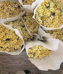 billiga -26-pack konstgjorda kamomillblommor, realistiska vita konstgjorda bröllopsbuketter, blomdekor i originell stil för hem, kontor, trädgård, bröllopsarrangemang, vägg- och staketdekorationer,