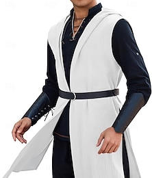 preiswerte -Retro Vintage Mittelalterlich Renaissance Tunika Wikinger Keltischer Ritter Elfen Herren Keltisch Vikinger Halloween Karneval Urlaub Alltagstauglich LARP Erwachsene Oberteil Gürtel