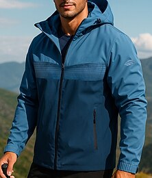 voordelige -Voor heren Windjack Softshell jas Wandeljack Buiten Warmte-isolerend waterdicht Winddicht Warm Wandeloutfits Wandelkleding Winter Herfst Kleding Bovenlichaam Kamperen / wandelen / grotten verkennen