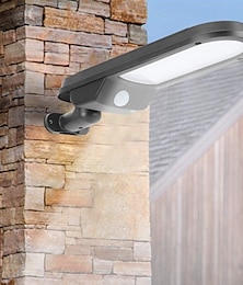 economico -Luce da parete con sensore di movimento rotante, alimentata ad energia solare, luce da parete esterna impermeabile, per porta d'ingresso, cortile, garage, recinzione, patio, veranda, decorazione