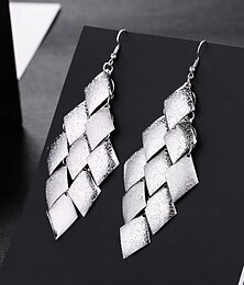 economico -orecchini pendenti classici orecchini a foglia gioielli argento / nero / oro per carnevale San Valentino quotidiano laurea festival