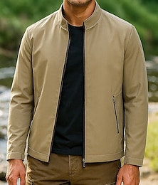 abordables -Hombre Cortavientos Chaqueta Chaqueta para senderismo Impermeable Al aire libre Térmico Impermeable Resistente al Viento Ligero Trajes de senderismo Ropa de senderismo Primavera Otoño Camiseta