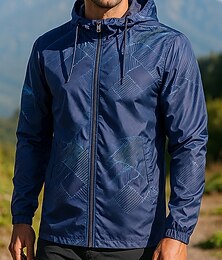 voordelige -Voor heren Softshell jas Wandeljack Hardshelljack Buiten waterdicht Winddicht Wandeloutfits Wandelkleding Lente Herfst Kleding Bovenlichaam Jagen Kamperen / wandelen / grotten verkennen Reizen Zwart