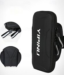 economico -Borsa da braccio con foro per auricolari Fascia da braccio per sport per Maratona Jogging Corsa Borse per sport Leggero Traspirante Resistente all'Acqua Cerniera riflettente PU Per uomo Per donna