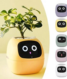 お買い得  -スマート植木鉢、スマートペットプランター、AIプランター、インテリジェント植木鉢、複数の表現、7つのスマートセンサー、AIチップにより、リビングルームで植物を簡単に楽しく育てることができます。
