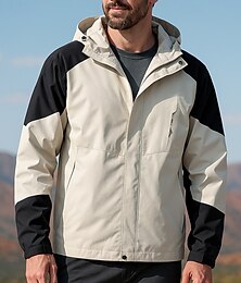 abordables -Hombre Chaqueta para senderismo Chaqueta rígida Al aire libre Impermeable Resistente al Viento Trajes de senderismo Ropa de senderismo Primavera Otoño Camiseta Caza Camping / Senderismo