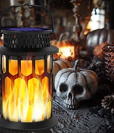 abordables -1 linterna solar de mano impermeable con luz intermitente para exteriores, ideal para Halloween y Navidad, con 28 luces LED, ideal para patio, jardín, césped, camino, luz colgante, luz decorativa para