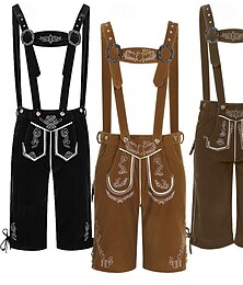 preiswerte -Oktoberfest Lederhosen Bayerisch Deutsch alpin Wiesn Herren Karneval Party Bier Festival Stoff im traditionellen Stil
