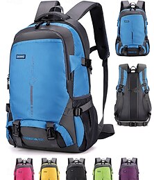 economico -Zaino da trekking impermeabile da uomo – zaino da viaggio all'aperto di grande capacità con tessuto idrorepellente, spallacci traspiranti e multitasche per campeggio, trekking e scuola