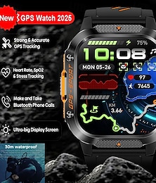 זול -שעון חכם חדש של אימוסי GPS עם מסך אולטרה HD 2.01 ו-GPS מובנה &מצפן, ביצוע/קבלה של שיחות טלפון, שעון חכם, סוללה 540mah, עמידות למים 3atm