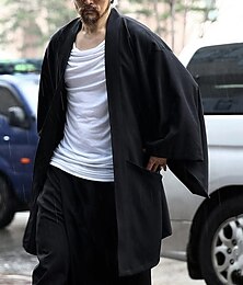 economico -Per uomo Abbigliamento esterno Nero Collo a scialle Semplice Sport & Outdoor Quotidiano Ferie Poliestere Streetwear Essenziale Casual Primavera Autunno Abbigliamento Felpe con cappuccio Felpe