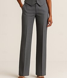 abordables -pantalon mère de la mariée élégant longueur au sol longueur cheville couleur unie