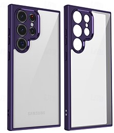 رخيصةأون -هاتف غطاء من أجل سامسونج جالاكسي اس 25 بلس اس 25 الترا S24 Ultra Plus س24 FE S23 Ultra Plus A55 A35 A25 A15 5G غطاء خلفي شبه شفّاف ضد الصدمات الكمبيوتر الشخصي