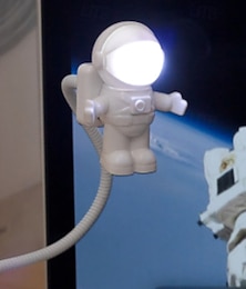 ieftine -Lumina mini astronaut USB ajustabilă protecție oculară pentru citit cu comutator lumină de tastatură pentru astronaut lumină LED de umplere lampă portabilă pentru dormit birou pentru Halloween