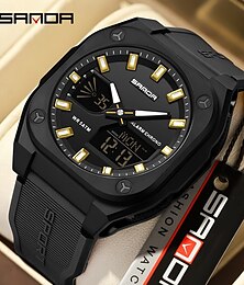 abordables -Reloj electrónico deportivo Sanda 6268 para hombre, multifunción, para exteriores, para estudiantes, despertador, resistente al agua, luminoso, digital.