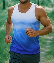 economico -Per uomo Canotta da corsa Canotta da palestra Senza Maniche Top Asciugatura Rapida Leggero Traspirante Allenamento in Palestra Tennis Golf abbigliamento sportivo Abbigliamento sportivo Grafico Rosa