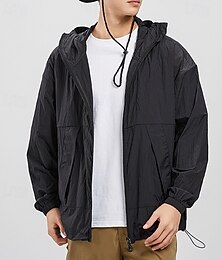 abordables -Hombre Cortavientos Chaqueta Chaqueta para exteriores Chaqueta para senderismo Al aire libre Impermeable Protección Solar Resistente al Viento Ligero Trajes de senderismo Ropa de senderismo Verano