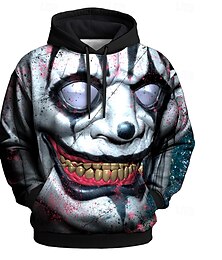 billige -Herregensere med grafisk design, Tom Wood Joker-hettegensere, hettegenser, rund hals, punk, klubb, streetwear, svart, snøring, grafisk designer, høst, vinter