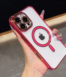 levne -telefon Carcasă Pro iPhone 16 Pro Max Plus iPhone 16 Plus iPhone 15 Pro Max Plus iPhone 15 14 Pro Max Plus Zadní kryt Magnetické Nárazuvzdorné Akrylát