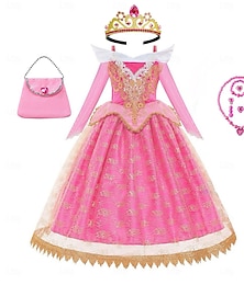 levne -Spící kráska Princeznovské Popelka Aurora Šaty Cosplay kostým Úbory Roztomilý Filmové kostýmy for Dívčí Dětské Den dětí Svatební Svatební host