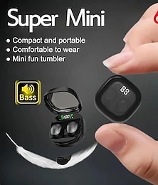 رخيصةأون -696 MINI01 TWS صحيح سماعة رأس لاسلكية في الاذن البلوتوث 5.3 ستيريو الصوت المحيط ميكروفون إلى أبل سامسونج هواوي Xiaomi MI تمرين نادي رياضي التزلج التخييم والتنزه