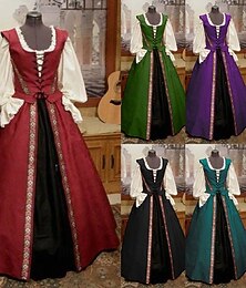 levne -Retro Viktoria Tarzı Středověké Šaty Halenka / košile Maškarní Dáma Viking Outlander Maškarní kostým Dámské Královský předvečer Všech svatých Karneval Plesová maškaráda Párty předvečer Všech svatých