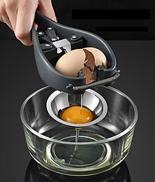 economico -Apriscatole multifunzione 2 in 1, utensile per sbattere le uova per rompere e mescolare rapidamente i gusci, pratico utensile da cucina per separare le uova da cuocere, ideale per cuochi e fornai
